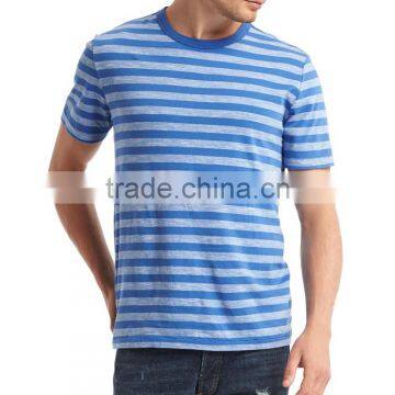 2016 Wholesale Dri Fit Extended Knited Men's Striped Tee t Shirt photo-3
