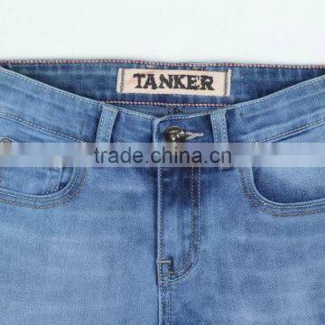 Boys Acid Blue OEM/Wholesale HIGH-END100% Cotton Jeans Kids Fashion Denim Jean photo-3