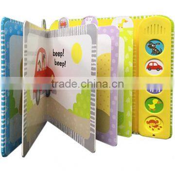 Children Sound Board Book 5 Buttons Music Book With Die Cutting Patterns photo-2