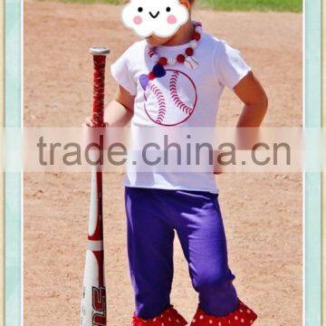 Baseball Girls Clothing Set 2017 Girls Boutique Sets Spring Summer Toddler Girl Spring Boutique photo-2