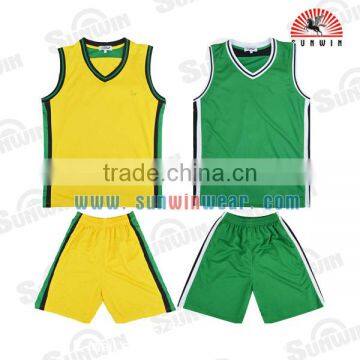 Cheap custom basketball uniform design 2016 top quality OEM