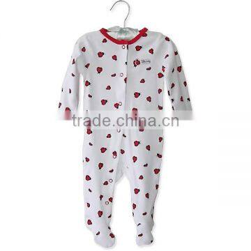New Birth Baby Girl Soft Cotton Romper With Little Lovely Printing photo-2