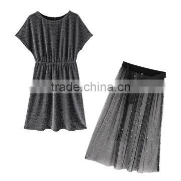 Dresses In Plus Size Dress&Skirts Short Sleeve Daily Long T With Embroidery Pearl Jacobs Designs photo-5