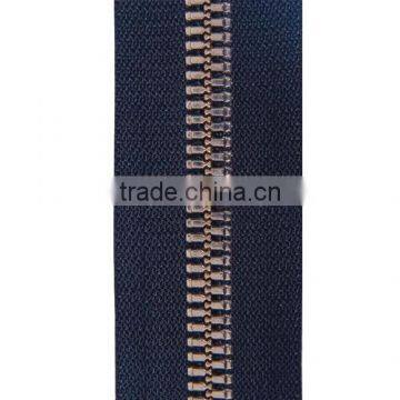 No.8 Brass Long Chain Metal Zipper or Zips