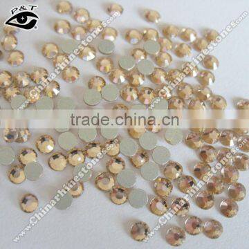 Flat Back Non Hot Fix MC Rhinestone Ss12 lt Peach Crystal