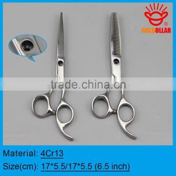 "GOLDOLLAR S266 " 4Cr13 stainless steel hair scissors 6.5 inch set of two pieces