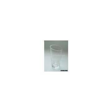 Clear glass vase