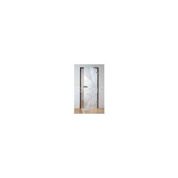 Frosted Tempered Glass Door Sandblasted For Interior Decoration