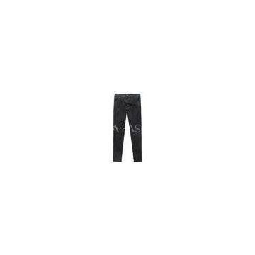 Black Twill Tencel Ladies Casual Pants womens casual trousers