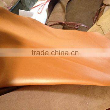 Genuine cow full grain top layer leather for shoes bags and goods.