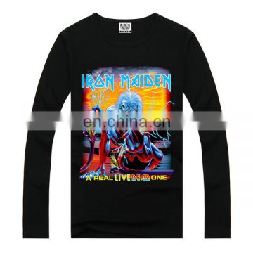 Iron Maiden t shirt wholesale,long sleeves cotton t-shirt