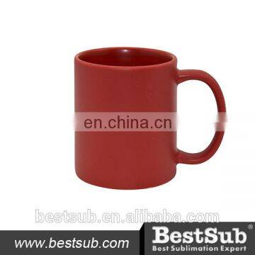 JS Coatings Sublimation Mugs 11oz Full Color Mug Frosted Red B11C-FR