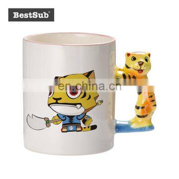 Customize Christmas Gift 11oz Animal Mugs- Tiger with Box B1DW-03W