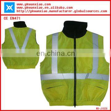 reflective safety coverall with sealing and waterproof