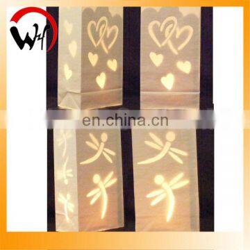 flame retardant colored luminary candle bags