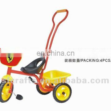 Happy kids ride on tricycle ride on car