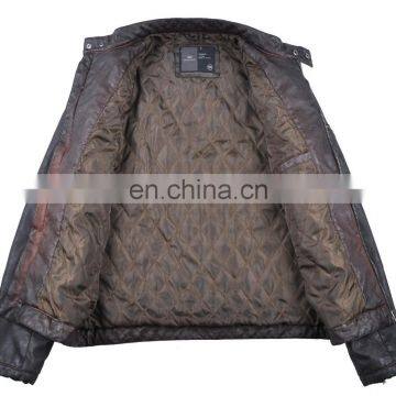 2015 Lastest Fashion High Quality Cheap Leather Chinese Jacket photo-2