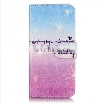 2016 Fashion Women Star Glitter Powder pu Wallet Leather Case for IPhone 7 Plus photo-2