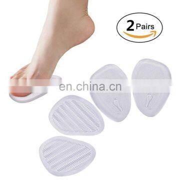 2 Pairs Forefoot Pain Relief Foot Pad (Self-Sticking & Re-Usable) for High Heels-Ball of Foot Cushions