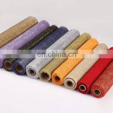 gift wrapping decorating mesh rolls poly metal mesh roll