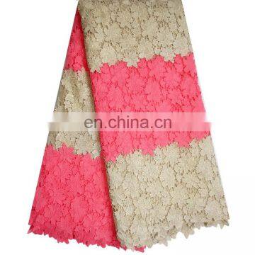 Wholesale Guipure Lace for WeddingChemical Lace for DressAfrican Fashion Flower Design Lace photo-5