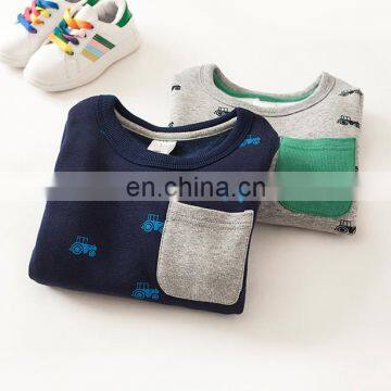 Custom children sweatshirt fleece fabric new hoodies/sweatshirts print for boys