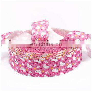 Custom colorful printed satin ribbon with your own logo