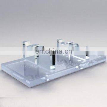 transparent and high quality sample design acrylic microphone holder