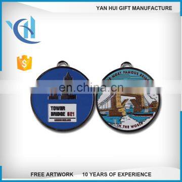 religious aluminum medal and tourist metal souvenirs and tourist medals