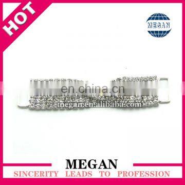 Silver Rhinestone Connectors Bikini& crystal connectors for garment accessories