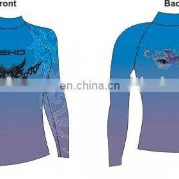 2016 THE NEWEST STYLISH Women Printed Rash Guard