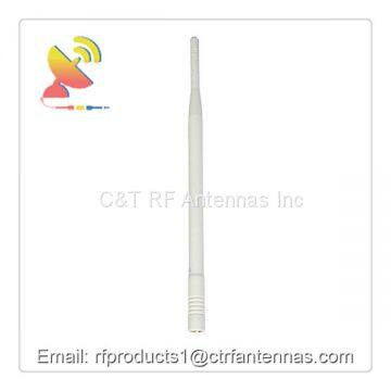 Omnidirectional External Flexible Rubber Duck Antenna Telemetry 915Mhz with SMA Connector White Color