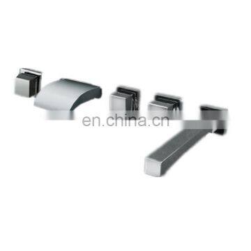 Chrome LED Wall Mount Water Mixer Tap Waterfall Faucet Basin Sink Bathtub Tap photo-2