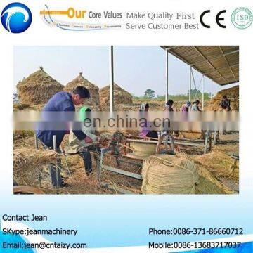 Simple Rice Straw Rope Making Machine | Hay Straw Knitting Machine | Reed Straw Rope Spinning Machine photo-4