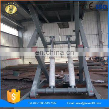 7LSJG Shandong SevenLift Manual Hydraulic Woodworking Container Scissor Lift Table