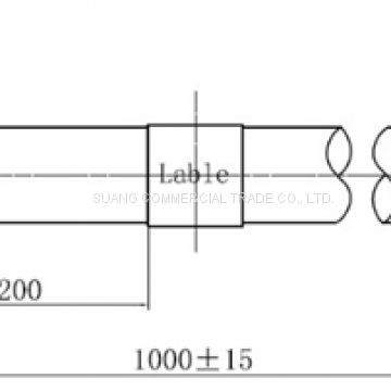 0.8m/16mm universal grounding kit cable/ feeder cable clamp