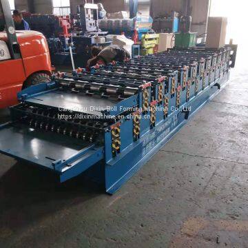 NEW Typ Double Layer Roof Automatic Tile Roll Making Forming Machine photo-5