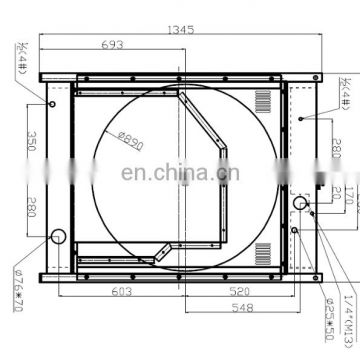 Cummins Radiator 3000235 for NTAA855 Diesel Engine