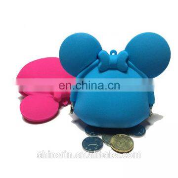 Hot Sale Kids Funny Purse Handmade Cartoon Mickey Mouse Silicone Wallet Coin Purses photo-5