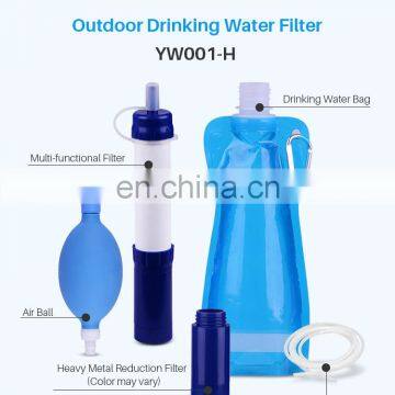 Hiking Portable Personal Outdoor Water Filter Survival Straw Camping Filter