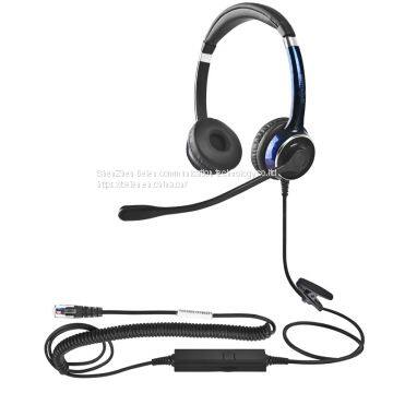 China Beien FC22 RJ business telephone headset for call center customer service multimedia teaching headset