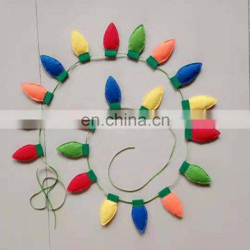 Home Decoration Party Decoration Wall Hanging Felt Colorful String Lamp photo-2