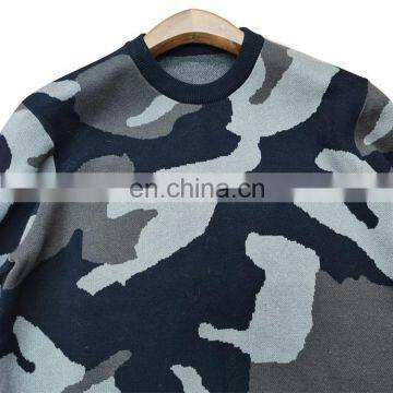DiZNEW Wholesale Custom 100% Cotton Camo Sweaters O-neck Sweater Men photo-4
