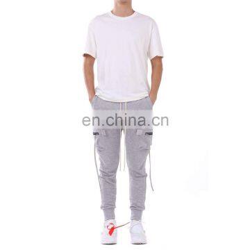 DiZNEW Customized Wholesale Cargo Joggers 100% Cotton Sweatpants With Pockets photo-5