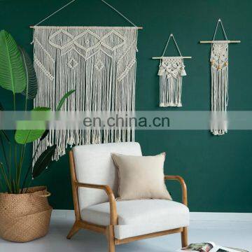 2019 Handicraft Home Accessories Macrame Cord Art Hotel Bar Used Large Cotton Macrame Rope Wall Hanging Accessories photo-4