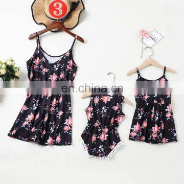 2020 Summer Patchwork Family Matching Outfits Clothes Mother Daughter Dresses Summer Toddler Newborn Baby Girls Boys Clothes photo-4