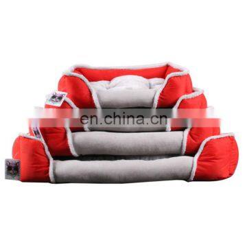 Customized High Quality Dog Bed Soft Pet Cotton Dog Pet Dog Removable Washable 2 in 1 Sofa Bed