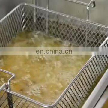 Small Size Continuous Electric Auto Fry Burger Frying Machine