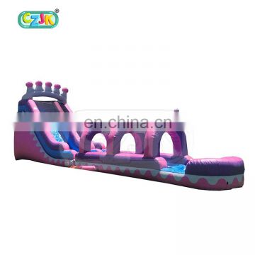 china commercial cheap pink inflatable water slide for sale