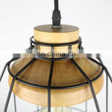 Retro Iron Suspension Cage Loft Pendant Lighting photo-6